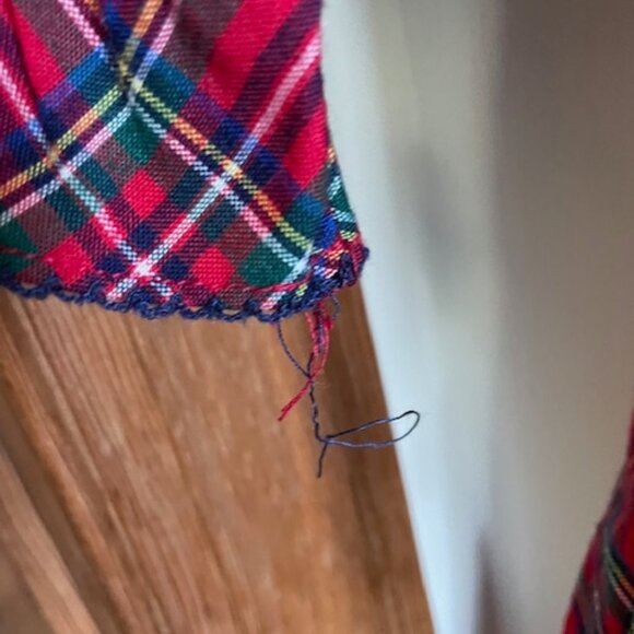 JANIE & JACK Bradbury Red Tartan Good Night Holiday Tartan Nightgown 12 - Picture 11 of 14